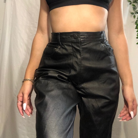 Super Cute Leather Pants Very Good 